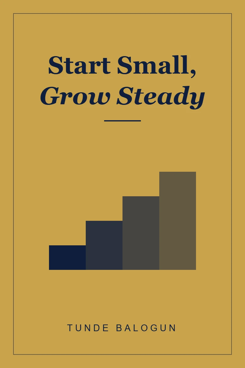 Cover of Start Small, Grow Steady by Tunde Balogun (sample listing)